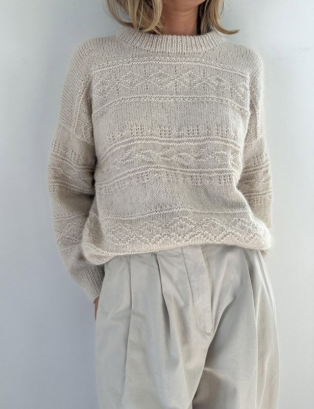 Porcelain Damask Sweater (oppskrift)