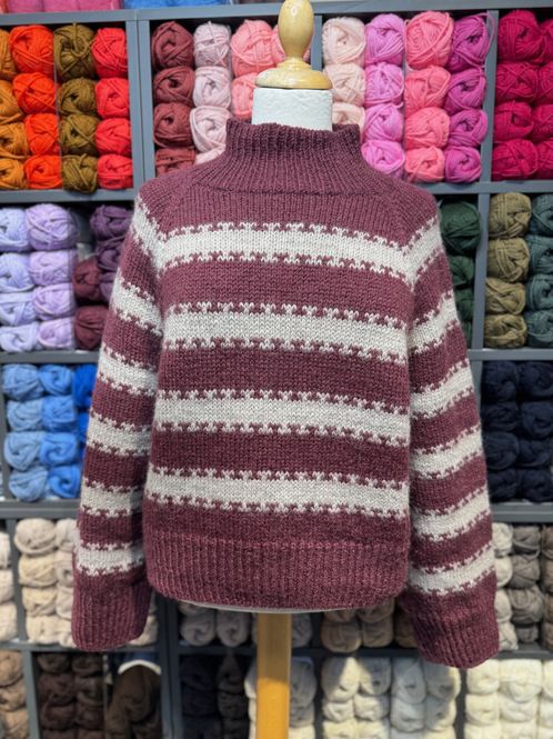 Hovedbilde Key Sweater - Vinrød og ...