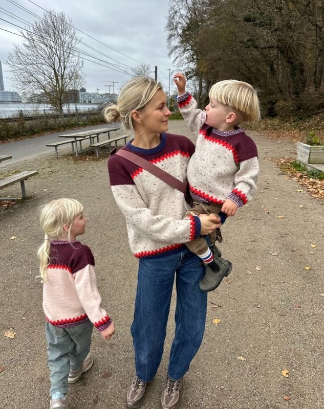 Cross sweater junioir (oppskrift)