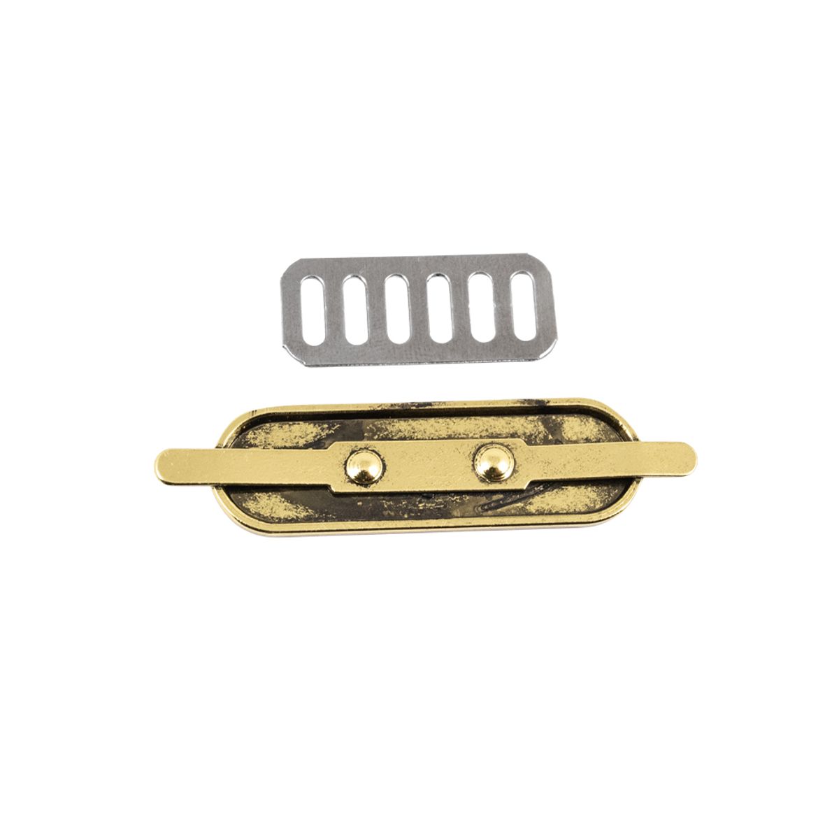 Merke Metall Gull Oval Håndlaget