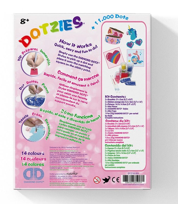 Diamond Dotz Dotzies  Aktivitetssett rosa