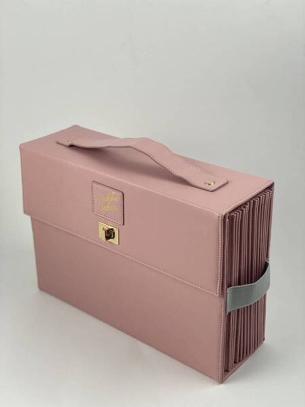 Strikkefeber: rundpinneetui, dobbel  rosa