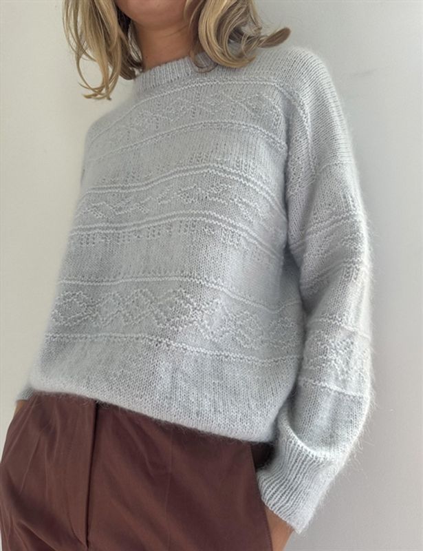 Porcelain Damask Sweater (oppskrift)