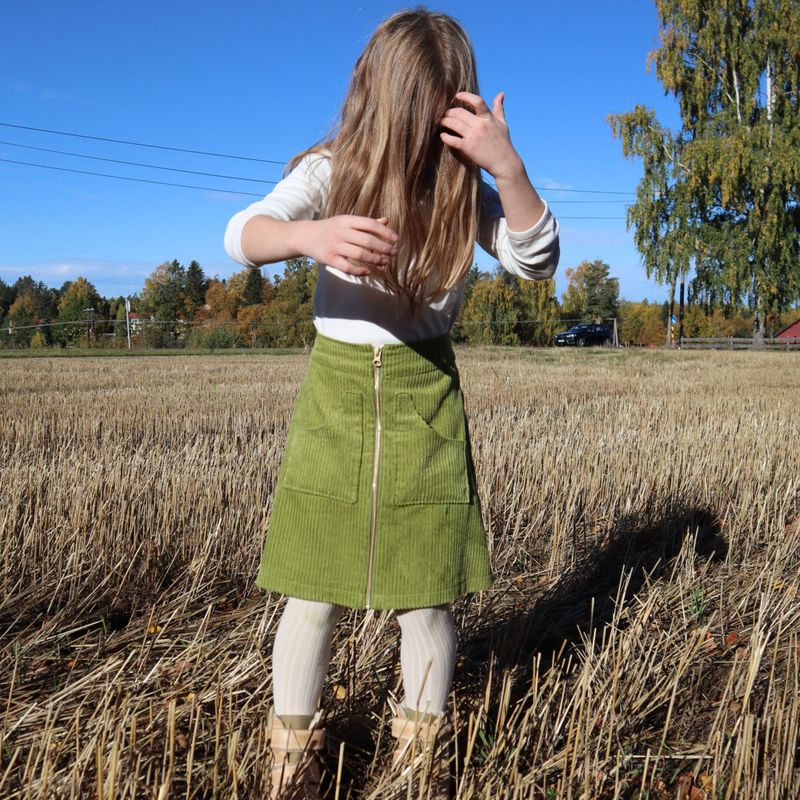 Augusta Zip Høstskjørt, barn (86-170)  Papir 