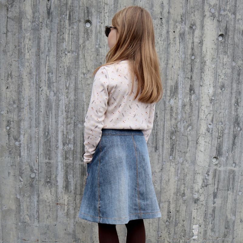 Augusta Zip Høstskjørt, barn (86-170)  Papir 
